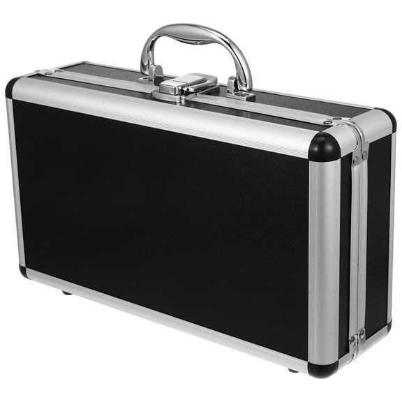 Howish tools box 12" Aluminum Lock Briefcase w/ Foam - Portable Tool/Laptop Case for Men,Aluminum alloy, ABS plastic(11.81"X6.69"X4.13")