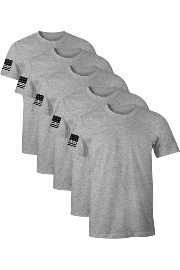 Men's T-shirt Standard Basic Packs Heather Grey