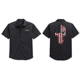 thumbnail image 1 of Howitzer Style Men's Button Down Woven We Skull Military Grunt MFG, 1 of 6