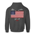thumbnail image 1 of Howitzer Style Men's Hoodie Liberty And Justice Military Grunt MFG, 1 of 6