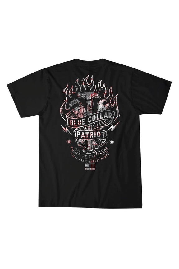 Style Men's T-Shirt Blue Collar Tools&nbsp;MFG