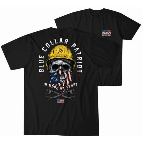 Howitzer Style Men's T-Shirt Blue Collar Trust Military Grunt MFG