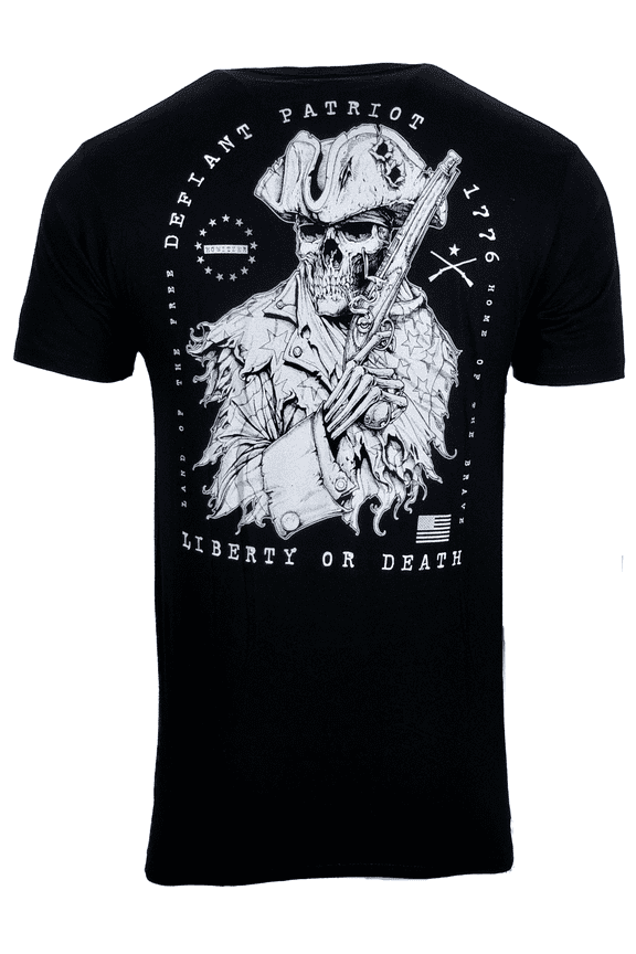 Style Men's T-Shirt DEFIANT PATRIOT MFG Black