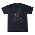 thumbnail image 1 of Howitzer Style Men's T-Shirt Skull Flag&nbsp;MFG, 1 of 6