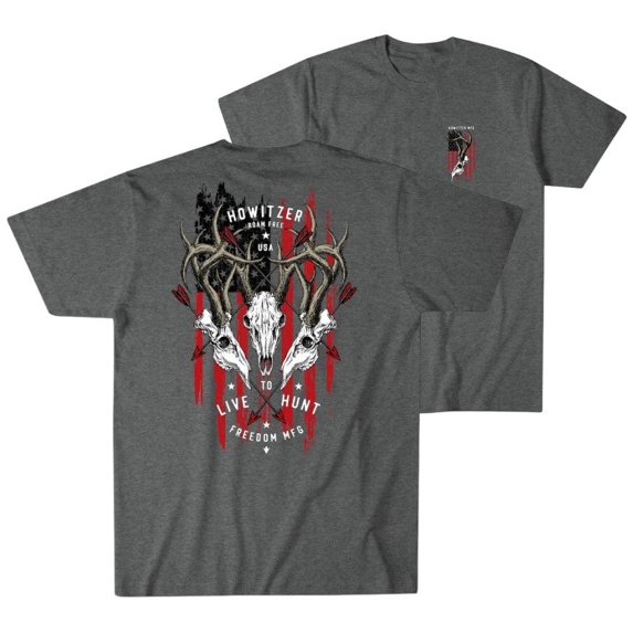 Howitzer Style Men's T-Shirt Triple Hunt Military Grunt MFG