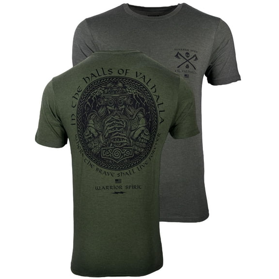 Howitzer Style Men's T-Shirt Valhalla Warrior Military Grunt MFG