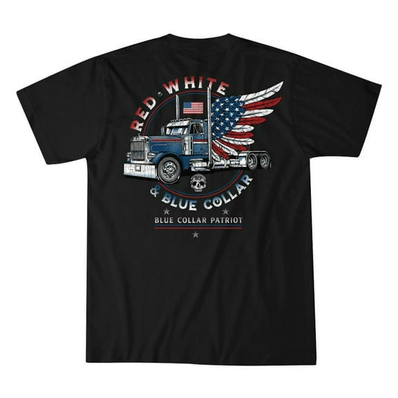 Howitzer Style Men's T-shirt Blue Collar Truckers
