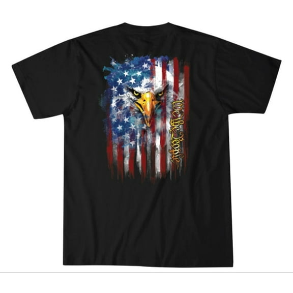 Howitzer Style Men's T-shirt Eagle Flag