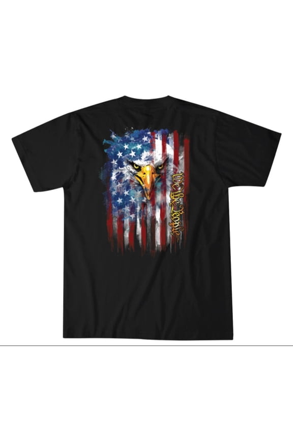 Style Men's T-shirt Eagle Flag