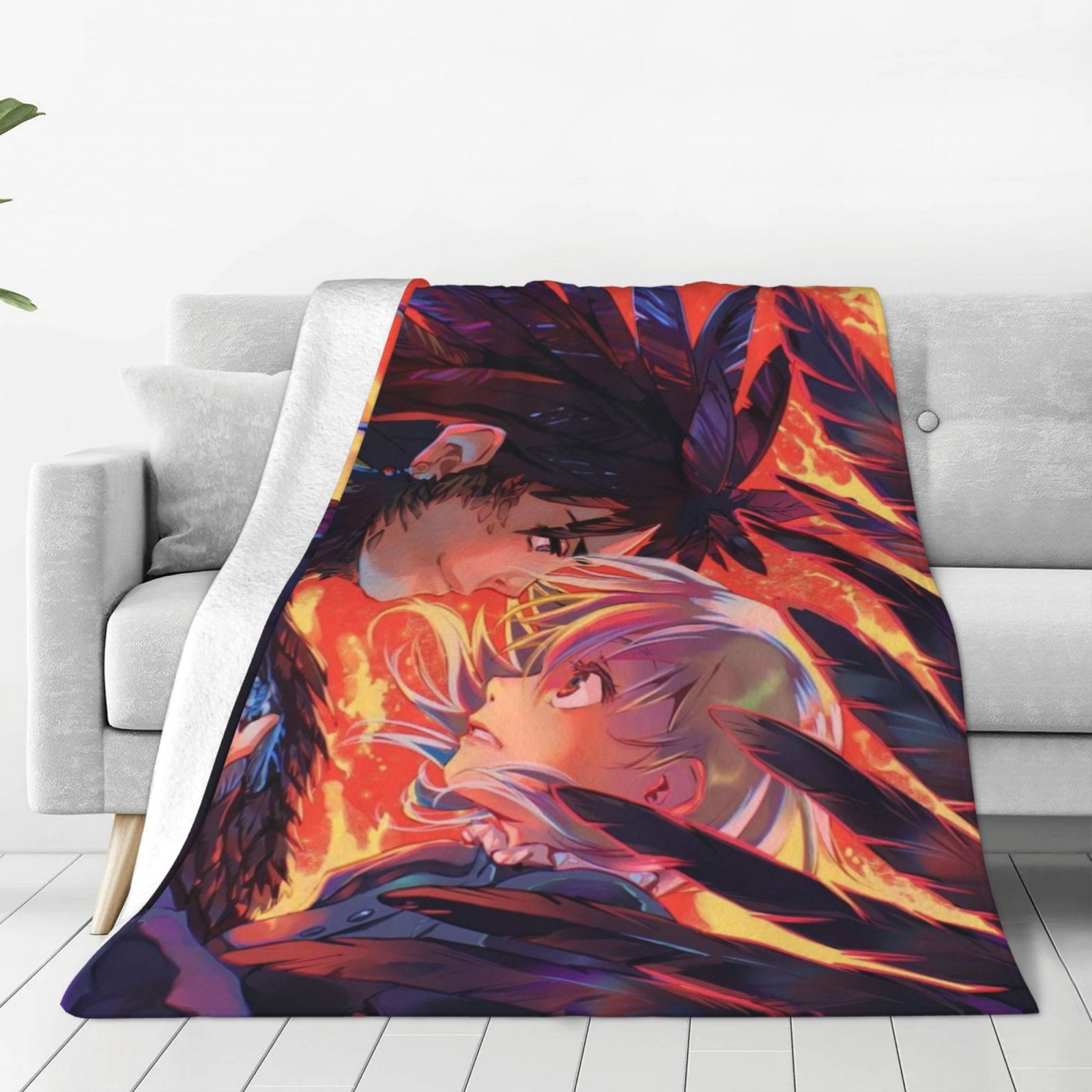 Howl'S Moving Castle Fleece Blanket Soft Cozy Luxury 3d Printed Flannel