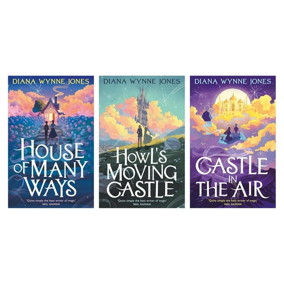 Howl's Castle Complete Series 3 Books Collection Set (Howl's Moving Castle, Castle in the Air & House of Many Ways)