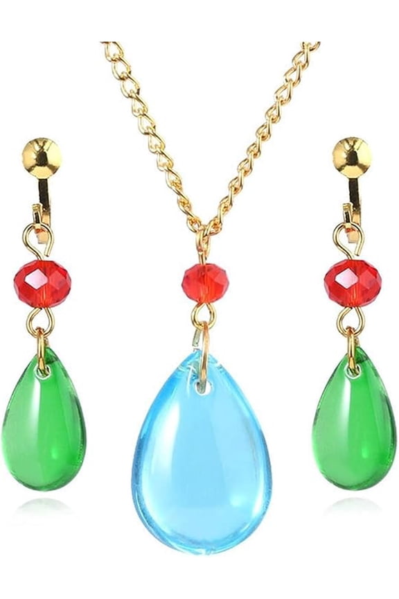 Howl's Cosplay Earrings and Necklace - Anime Cosplay Novelty Charm Earrings - Good Ideal For Women