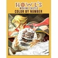 thumbnail image 1 of Howl's Moving Castle Color By Number : Favorite Animation Illustration Color Number Book for Fans Adults Stress Relief Gift Coloring Book (Paperback), 1 of 1