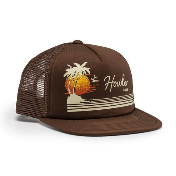 Howler Brothers Bimini Horizon Snapback Hat - Brown