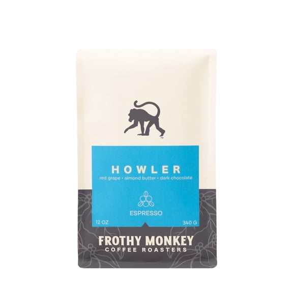 Howler Espresso - Roasted by Frothy Monkey Coffee Roasters - Freshly Ground Coffee - 12oz Bag