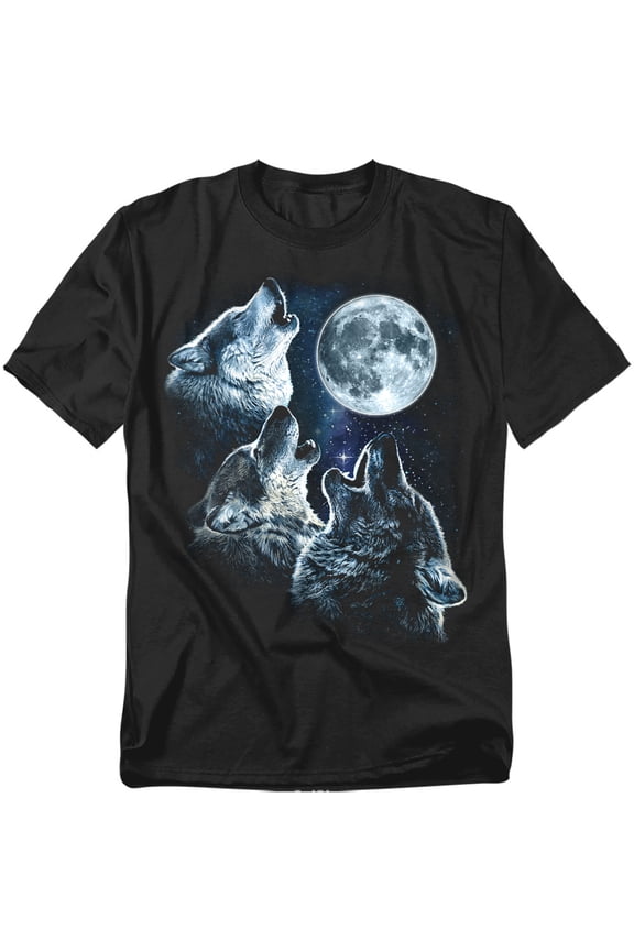 Howling At The Moon Wolf Pack Unisex Graphic Tee For Men & Women