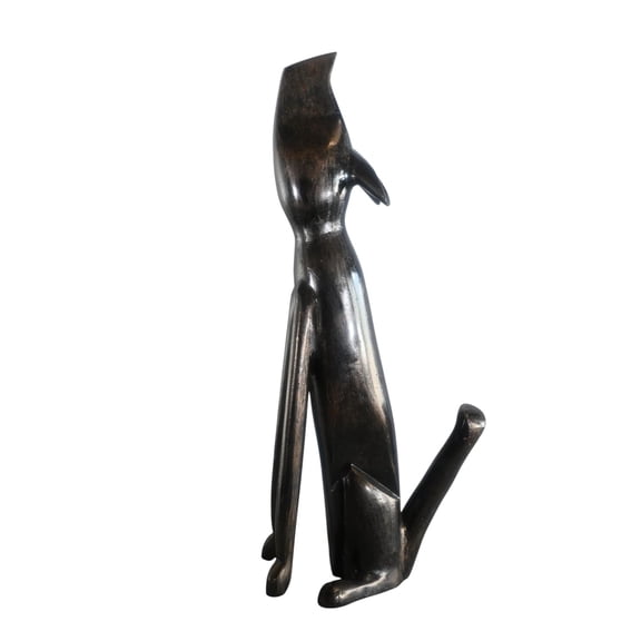 Howling Coyote Large Aluminum Statue Wildlife Collection 14"x8"x34"H