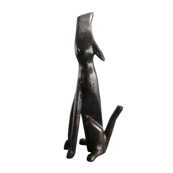 Howling Coyote Medium Aluminum Statue Wildlife Collection 7"x9"x22"H