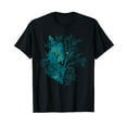 thumbnail image 1 of Howling Forest Animal Lover Gift Wildlife Predator Wolf T-Shirt, 1 of 5