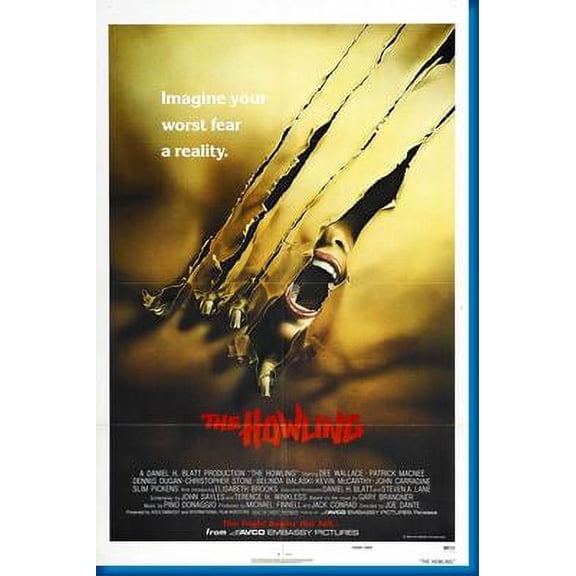 Howling The Movie Poster Entertainment Decor Art Poster 24x36 Unframed, Age: Adults, Rectangle Best Posters