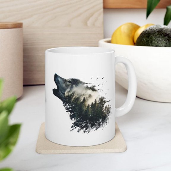 Howling WoMug Ceramic Coffee Cup.