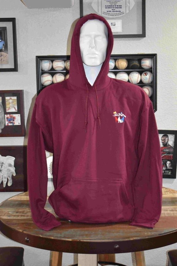 Howling Wolf Clothing Hooded Sweatahirt - Maroon Size - XXL