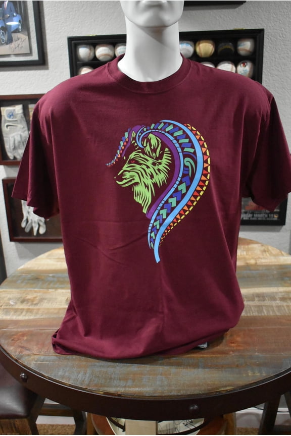 Howling Wolf Clothing Tribal Wolf Color Maroon -Shirt Size XL