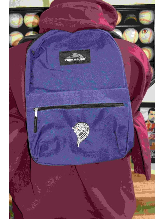 Howling Wolf Clothing Youth Size Tribal Wolf Backpack - Blue