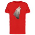 thumbnail image 1 of Howling Wolf Forest Inside T-Shirt Men -Image by Shutterstock, Male XX-Large, 1 of 2
