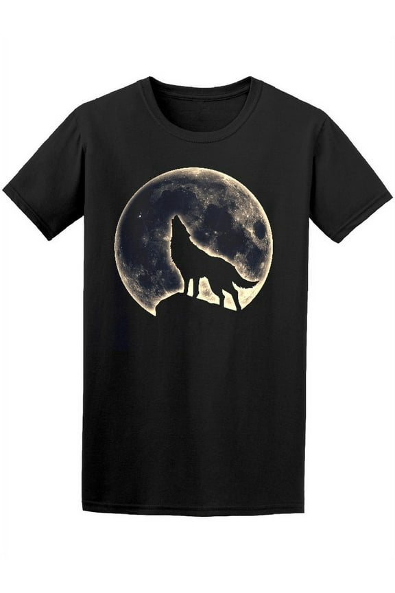 Howling Wolf, Full Moon Tee Men's -Image by Shutterstock