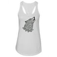 thumbnail image 1 of Howling Wolf In Zentangle Tank Women -Image by Shutterstock, Female x-Large, 1 of 4