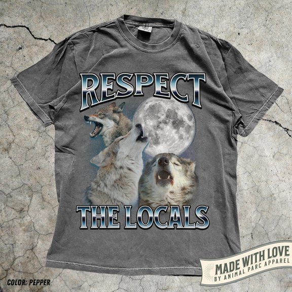 Howling Wolves Retro Graphic T-Shirt, Vintage Wolves Moon Tshirt, Wolf Lover Gif,T Wolf Bootleg Animals 90S Washed Tee Y2K All Size S-5XL