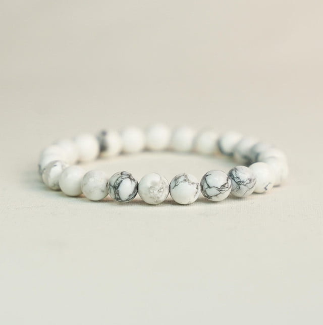 Howlite Bracelet for Tranquility | Stone Beads Bracelet | Focus on ...