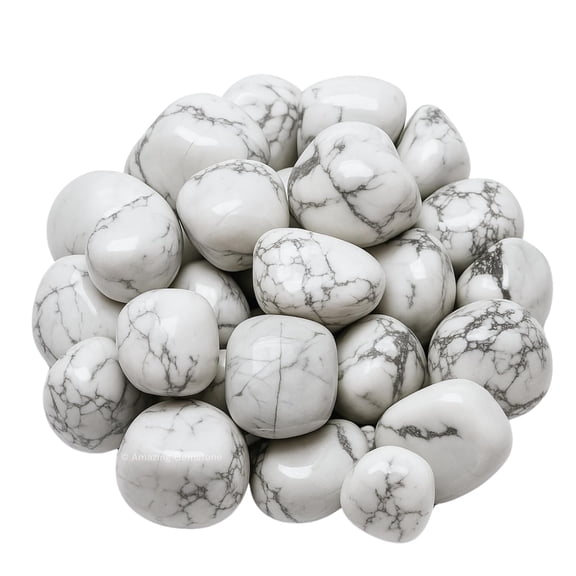 Howlite Crystal Tumbled Stones Polished Rocks -(1 Piece)