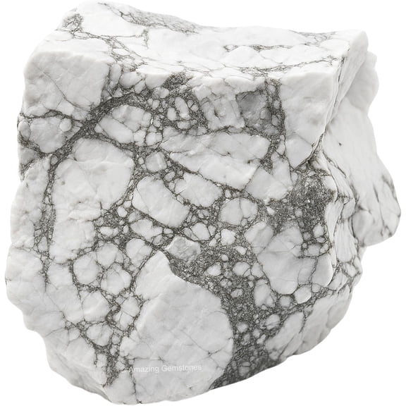 Howlite Raw Crystals and Healing Stones (1 Piece)