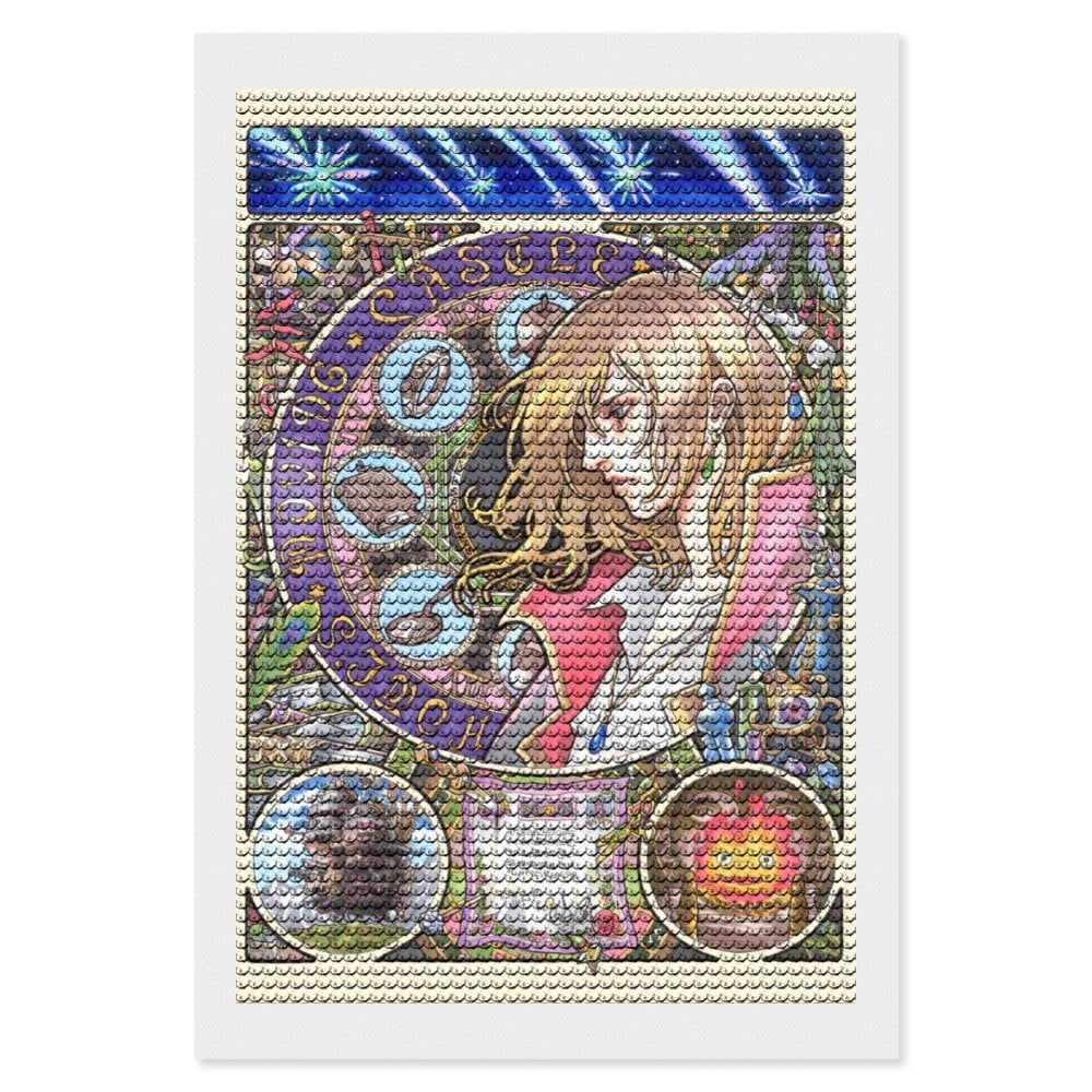 Halloween Diamond Painting Kit - 5D Round Drill DIY Art For Adults 11.8x15.7 Inch