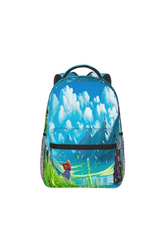 Howls Moving Castle Fire Backpack Lightweight Backpack Large Capacity Portable Outdoor Travel Backpack Laptop Bag