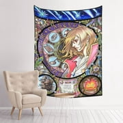 Howls Moving Castle Tapestry Anime Poster Large Background Wall Art Bedroom Wall Decor For Birthday Party 60x40in