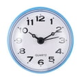 thumbnail image 1 of RENACLIPY Silent Bathroom Clock Blue PVC Timekeeping 1Pcs 3x3in, 1 of 9