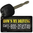 thumbnail image 1 of Hows My Driving Novelty Metal Key Chain KC-8788 3" x 1.5" Key Chain (KC), 1 of 1