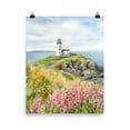 Howth Lighthouse Ireland Coastal Poster, Atlantic Seaside, European ...