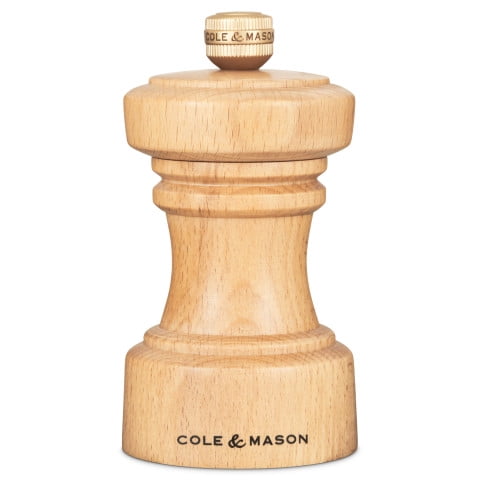Natural Beech Wood Pepper Mill with Precision+ Carbon Steel Mechanism
