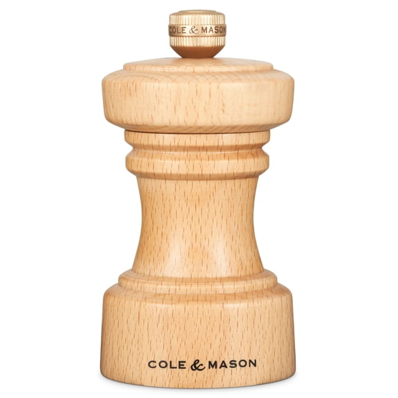 Cole & Mason Hoxton Natural Beech Salt Mill 4.1"