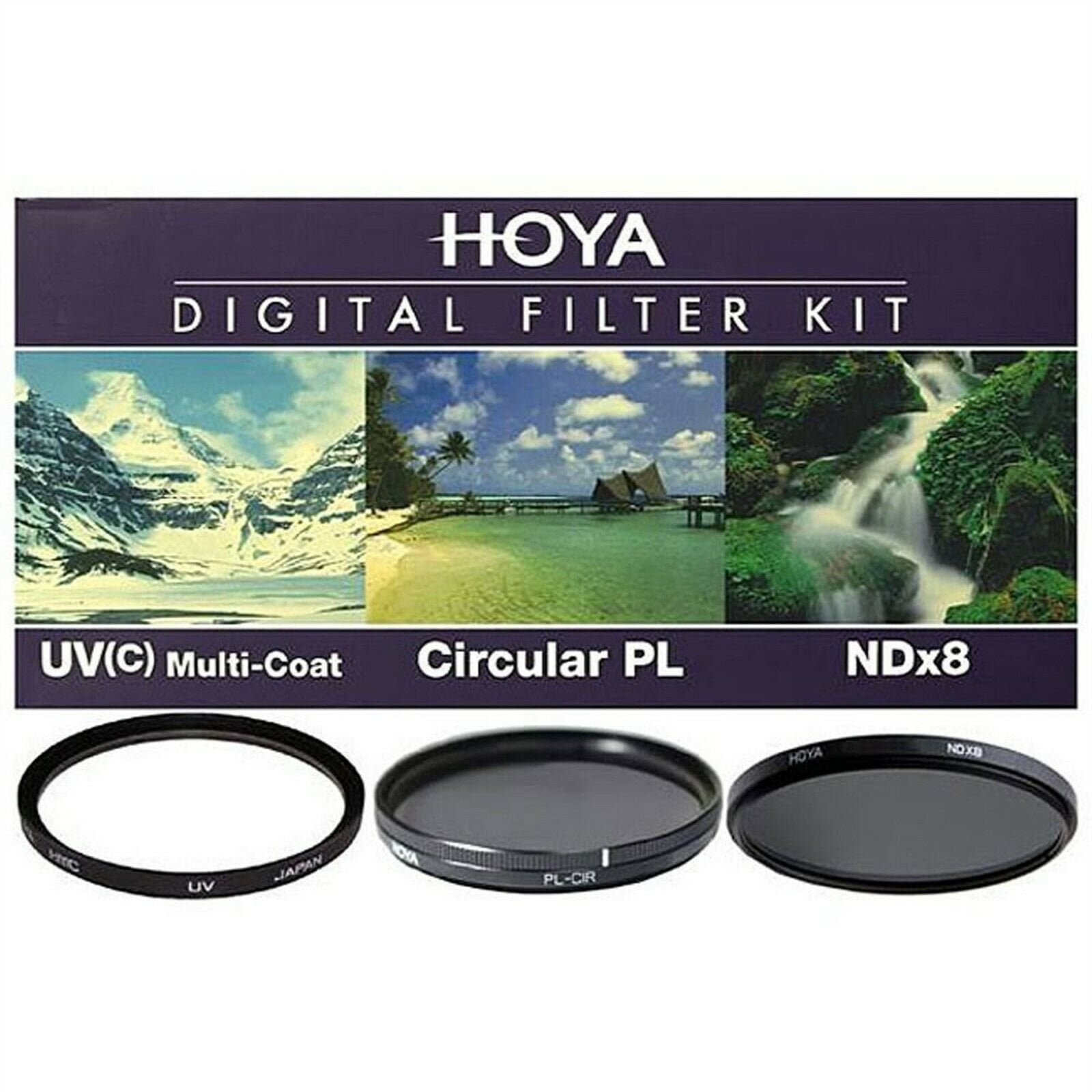 Hoya Digital Filter 77mm KIT 3 Filtri UV(c) + PL + NDx8
