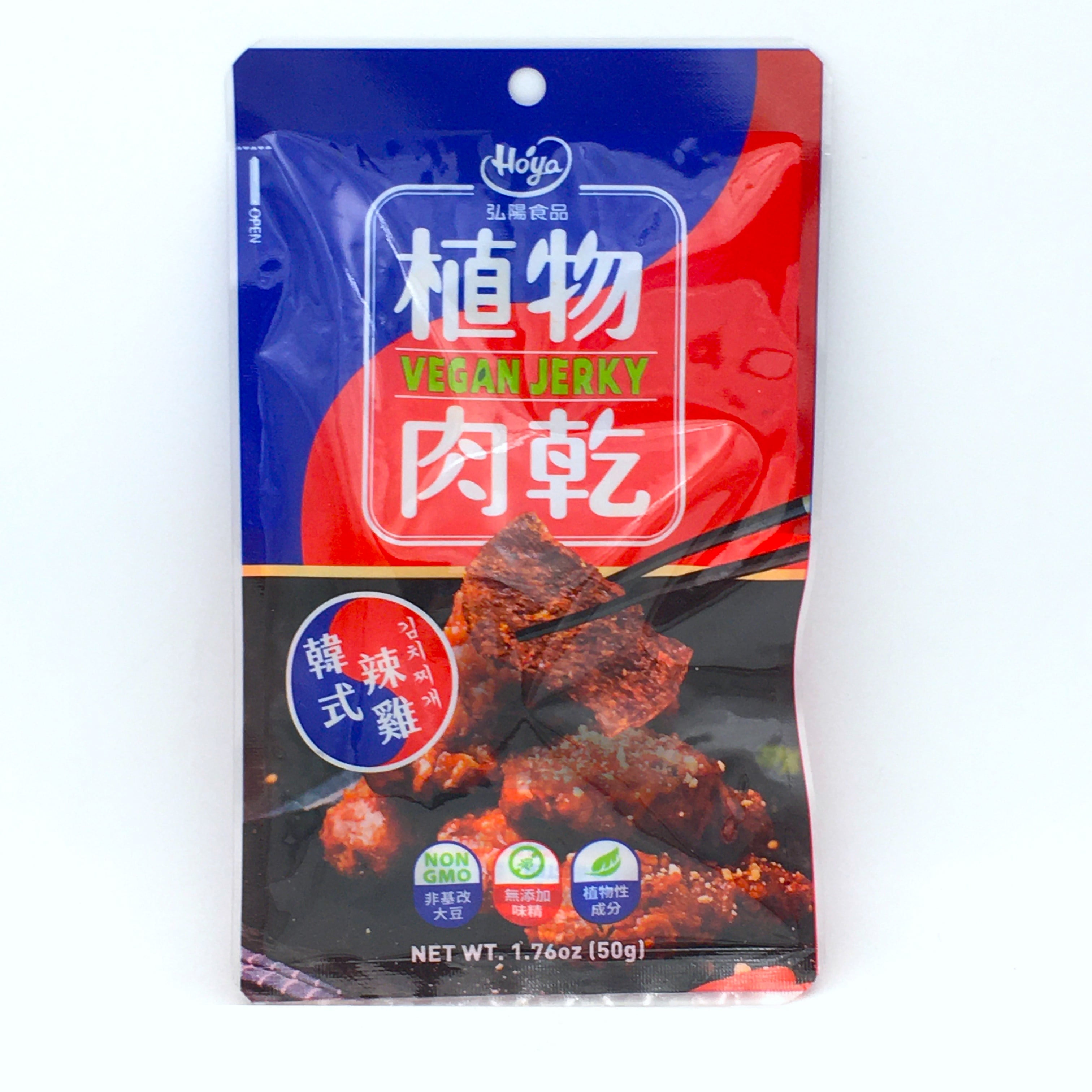 Hoya Vegan Jerky-Korea Spicy Flavor 1.76oz / 50g