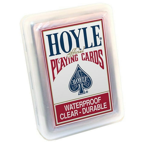 Hoyle Clear Plastic Waterprood Playing Cards (Pack of 3)
