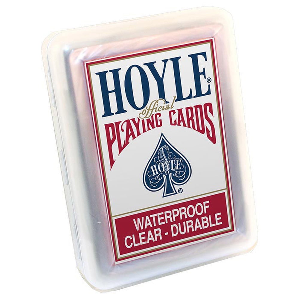 Hoyle Clear Plastic Waterprood Playing Cards (Pack of 6)