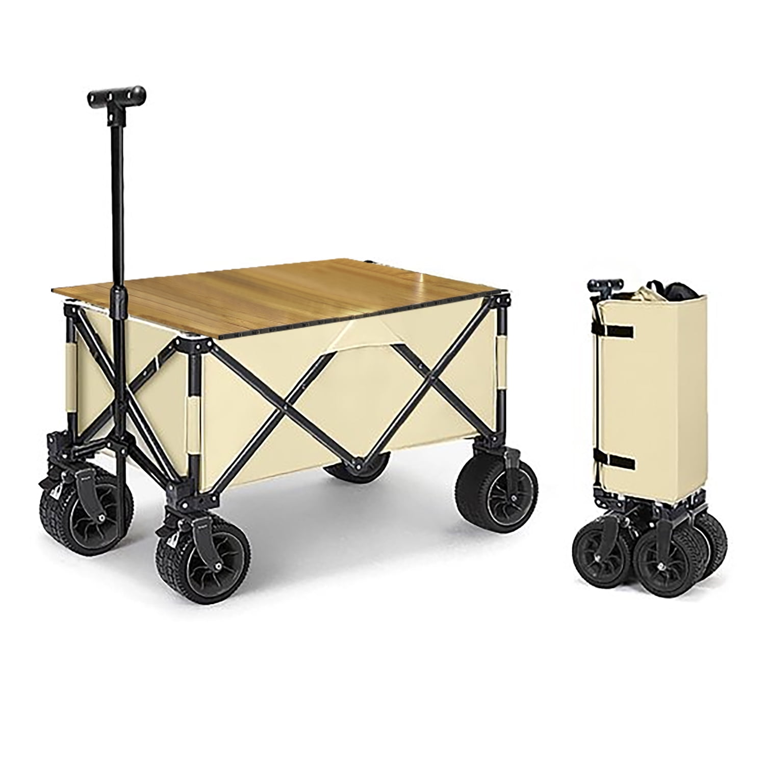 54.13'' H x 39.5'' W Utility Cart with Wheels