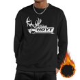 thumbnail image 1 of Hoyt Archery Sweatshirts for Men Crewneck Long Sleeve Shirts Tops Fleece Pullover Fall Fashion Clothes X-Large, 1 of 5