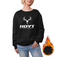thumbnail image 1 of Hoyt Archery Sweatshirts for Women Crewneck Long Sleeve Shirts Tops Fleece Pullover Fall Fashion Clothes X-Large, 1 of 5